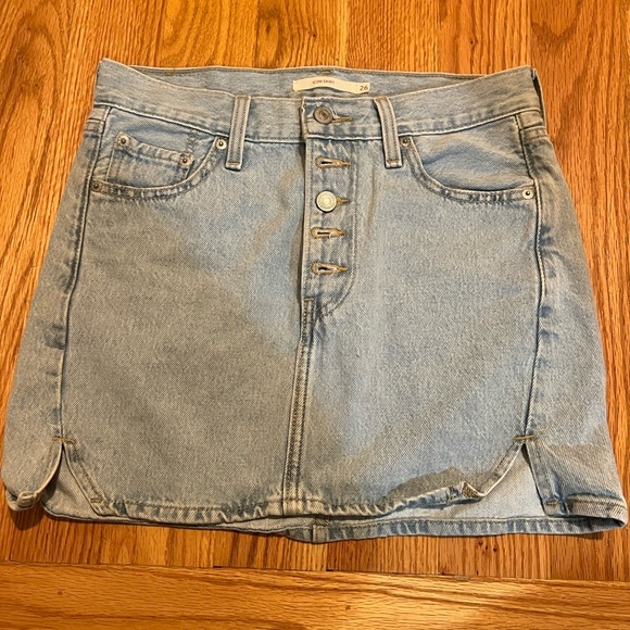 Levi's Light Blue Denim Mini Skirt - Picture 1 of 3